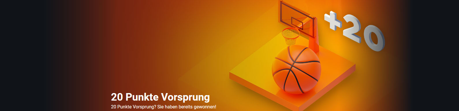 Angebot Betano Basketball 20 Punkte Vorsprung