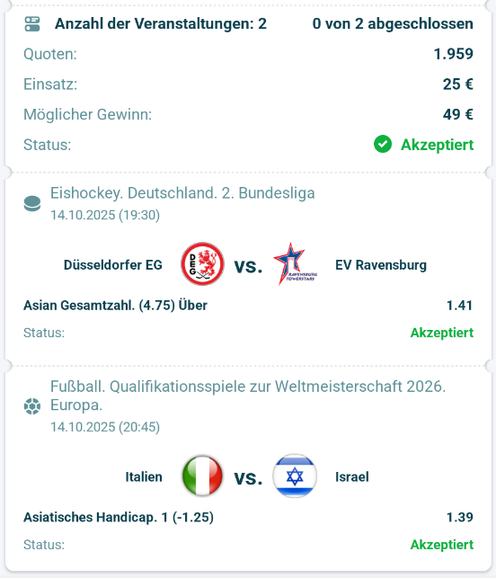 Wettschein heute 22bet Wettschein heute 22bet