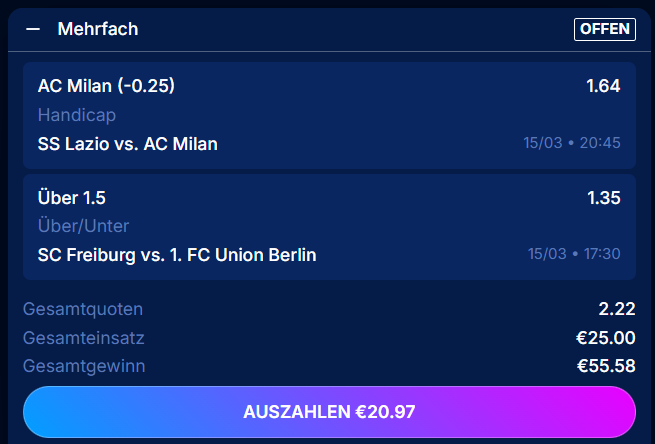 Wettschein heute Boomerang bet Wettschein heute Boomerang Bet
