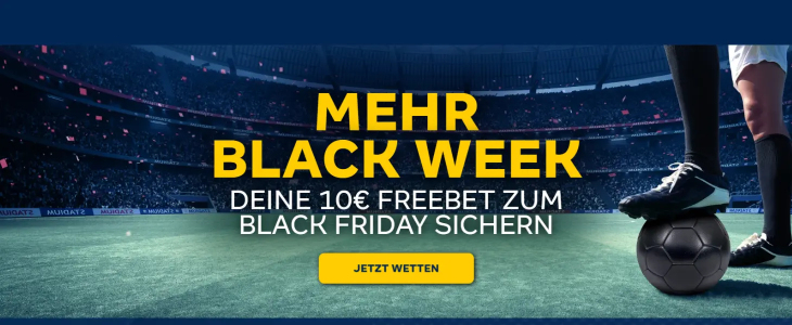 10 € Freebet bei Merkurbets Black Week