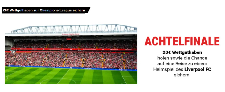 20 Euro Wettguthaben ohne Einzahlung bei Interwetten