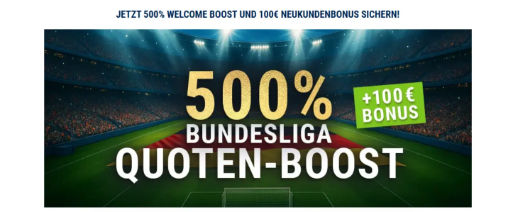 bet-at-home 500 % Quotenboost