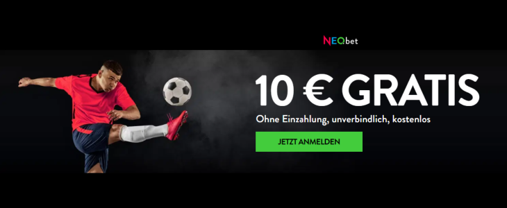 NEObet 10 Euro gratis Wettguthaben ohne Einzahlung